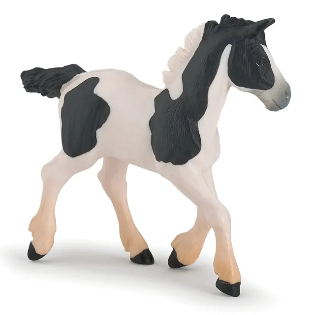 papo-horses-poulain-cob-pie-noir-figurine-cheval-pie-noir image 1