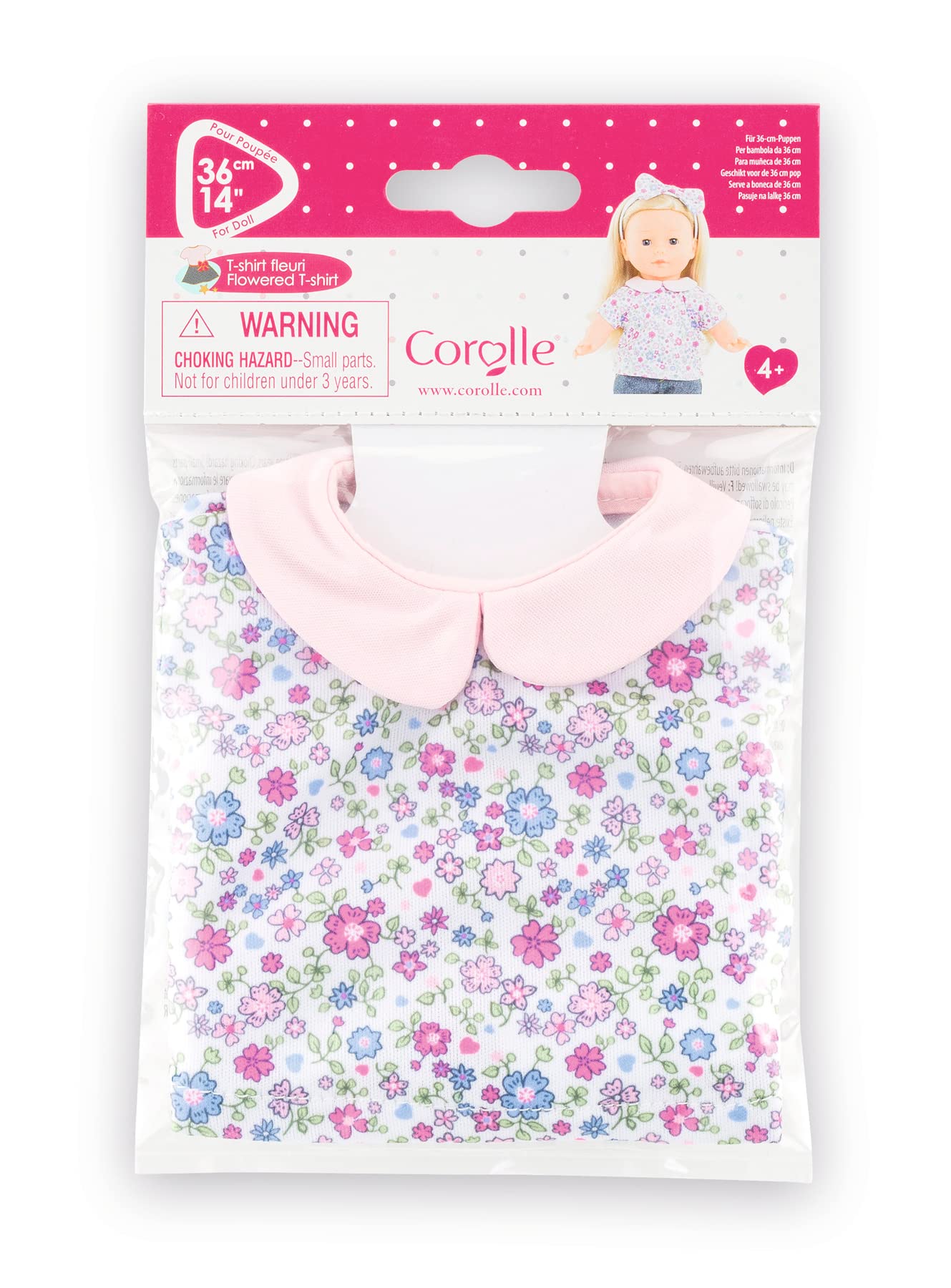 corolle-ma-corolle-t-shirt-fleuri-v-tement-poup-e-36-cm image 3