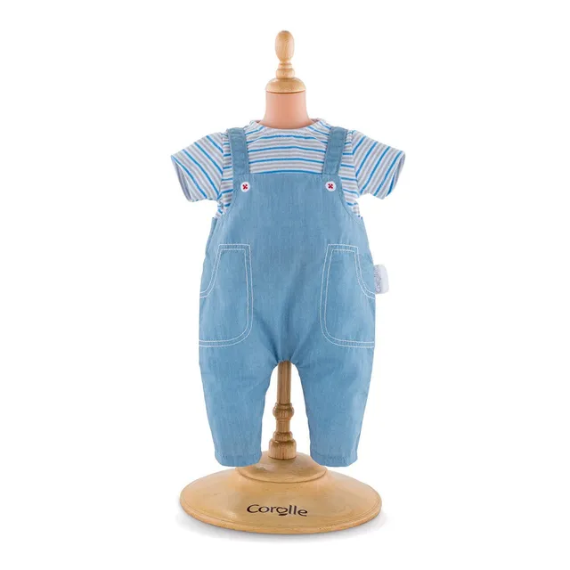 mon-grand-poupon-corolle-t-shirt-ray-salopette-36-cm image 1