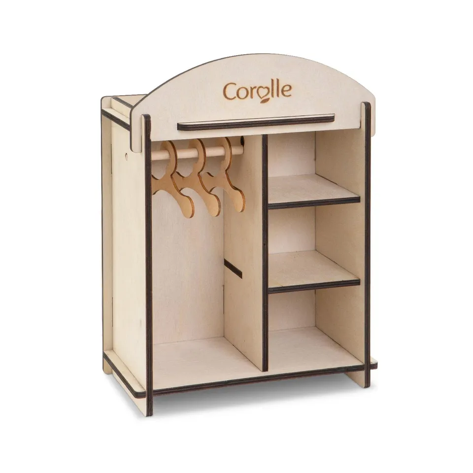 corolle-mon-grand-poupon-armoire-bois-9000141380-30-et-36-cm image 1