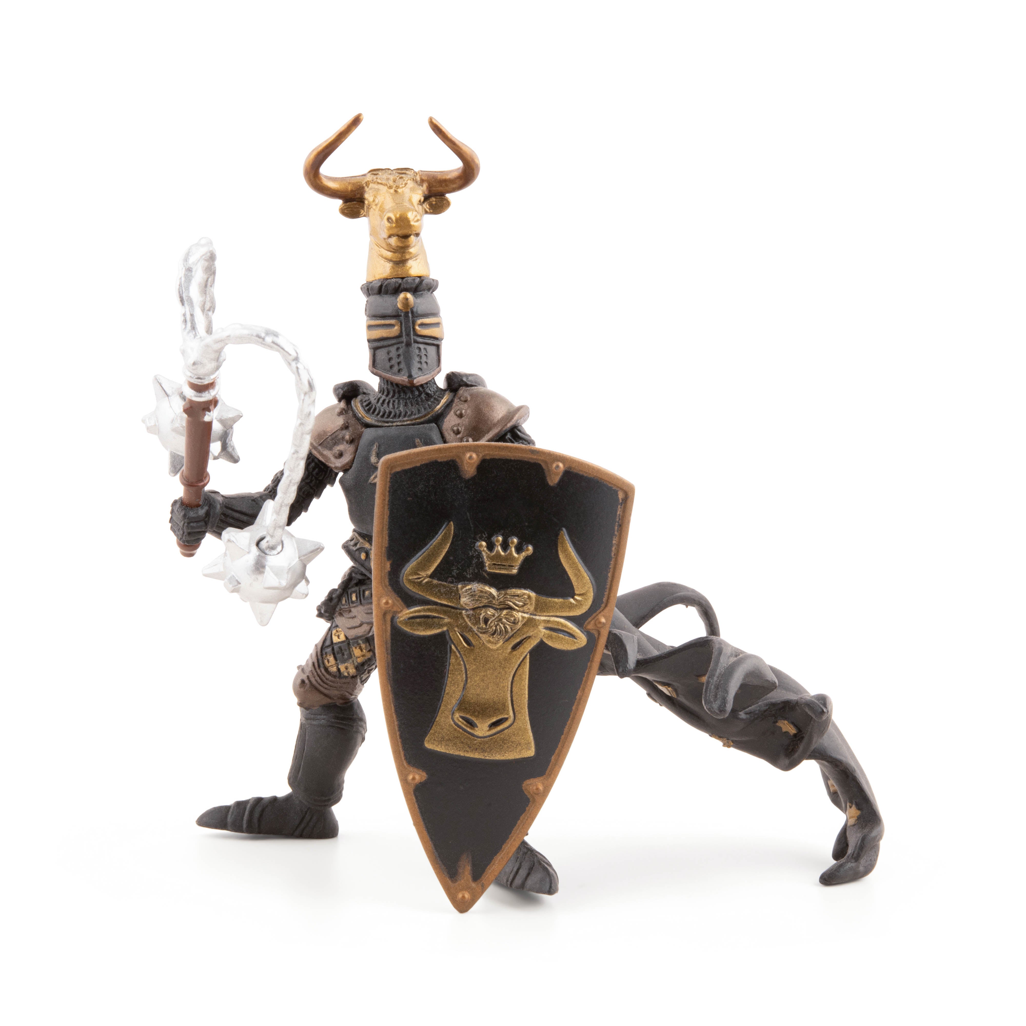 papo-medieval-ma-tre-des-armes-cimier-taureau-chevalier image 2