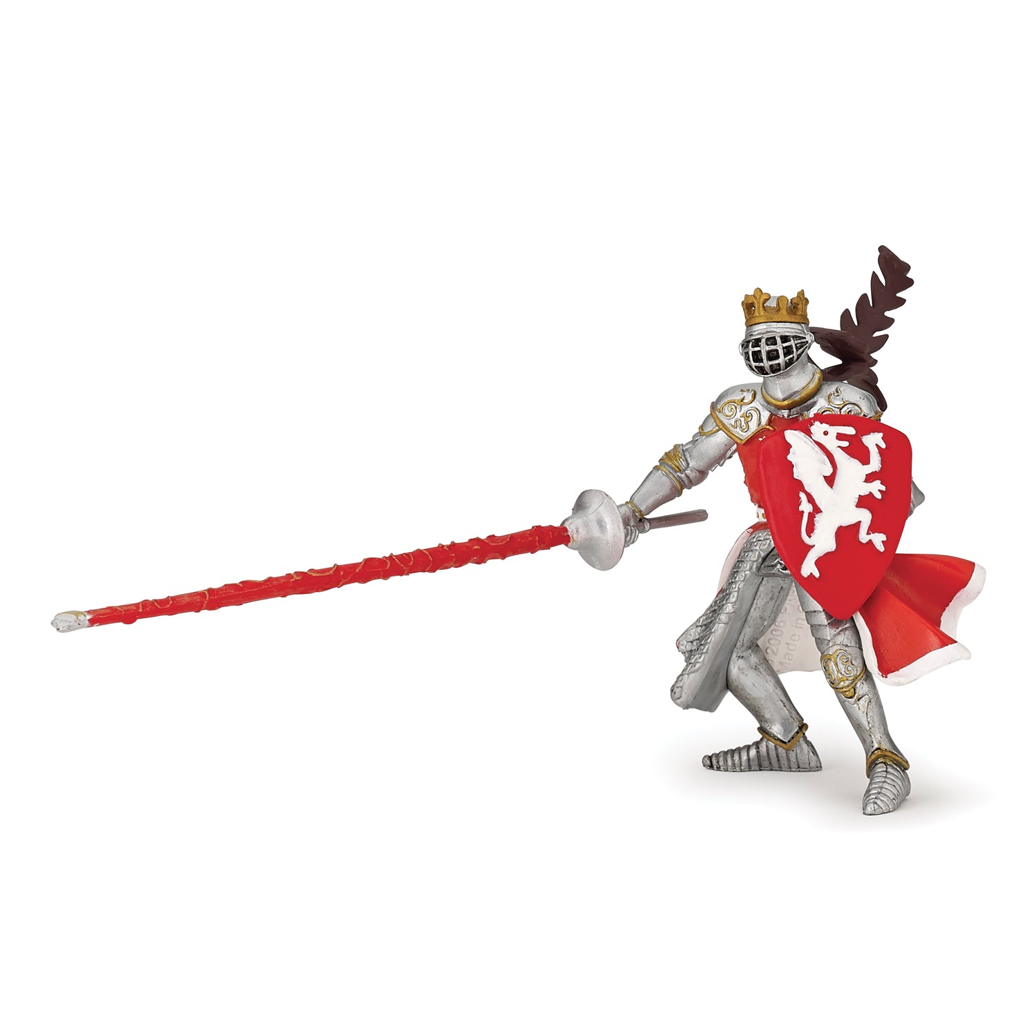 papo-medieval-roi-au-dragon-rouge-figurine-cheval image 1