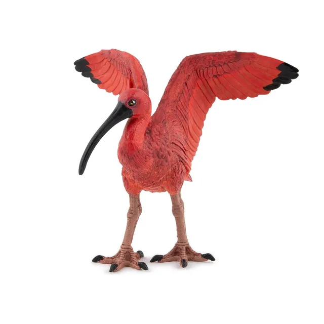 papo-wildlife-ibis-rouge-figurine-oiseau-bec-courb image 1