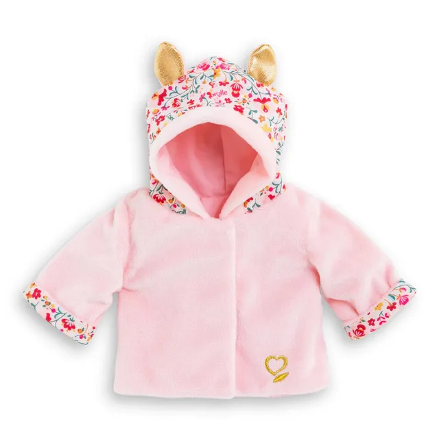 corolle-mon-premier-manteau-hiver-fleurs-v-tement-poupon-30cm image 1
