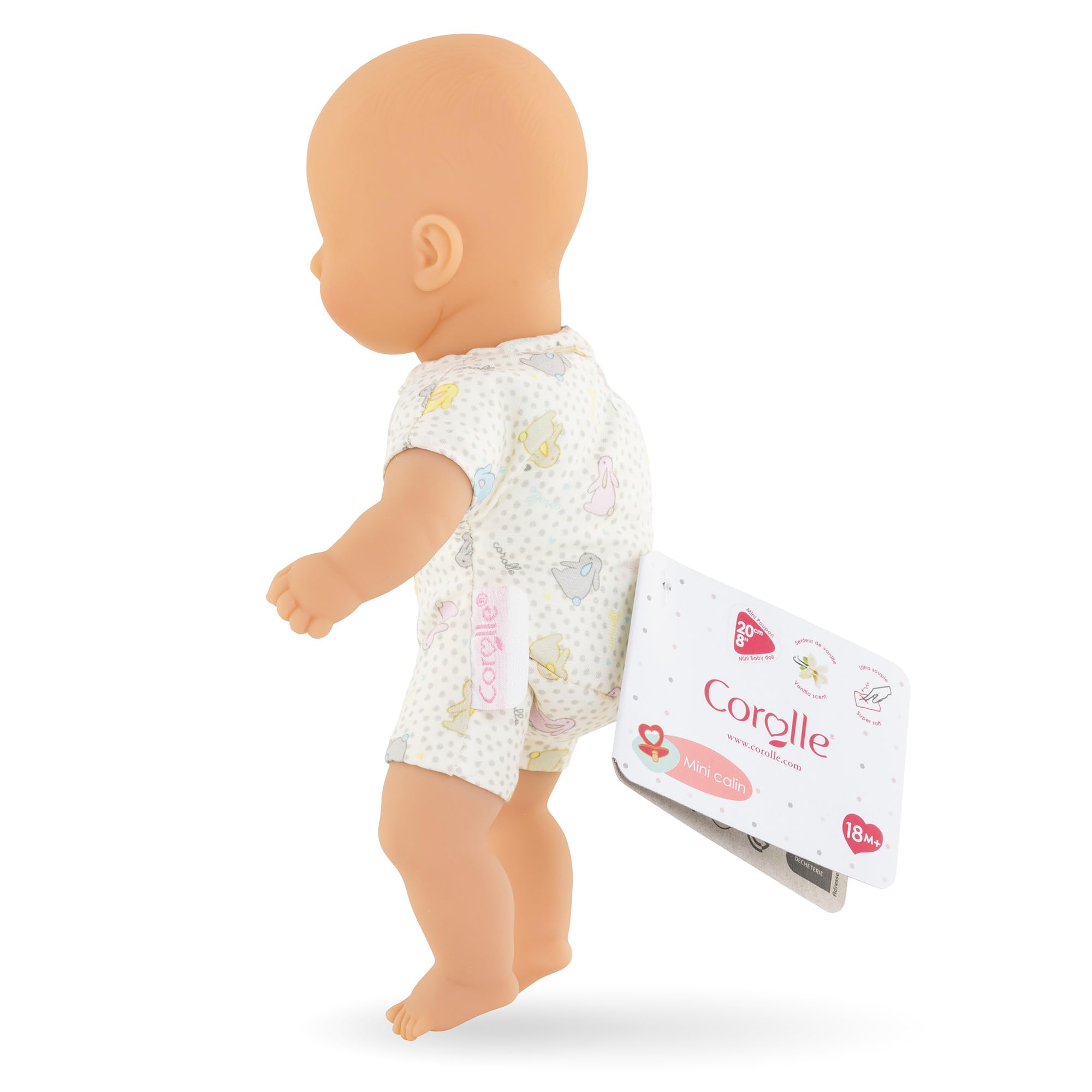 corolle-mon-premier-mini-calin-lapin-poupon-20-cm-bleu image 4