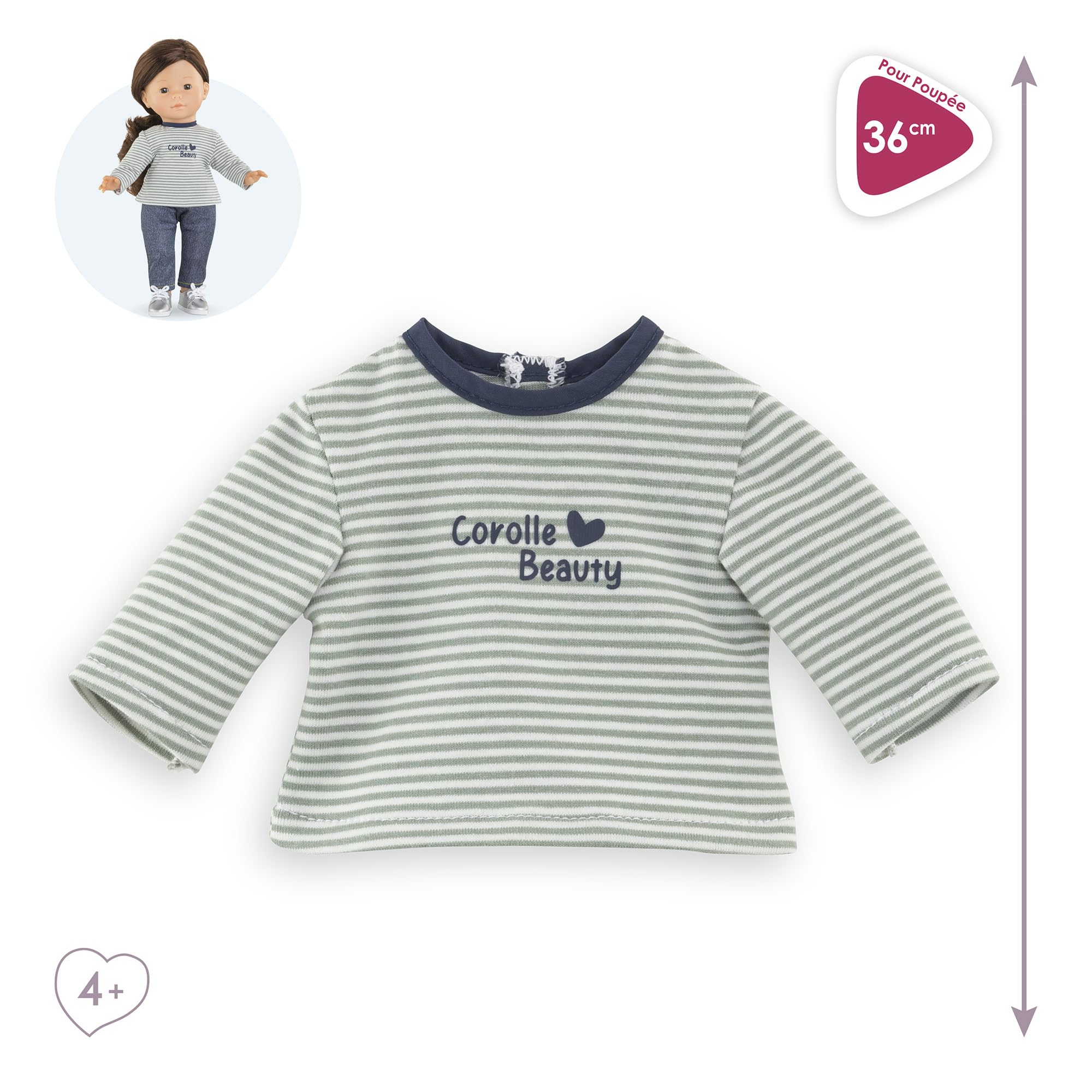 corolle-ma-t-shirt-ray-manches-longues-poup-e-36cm image 2