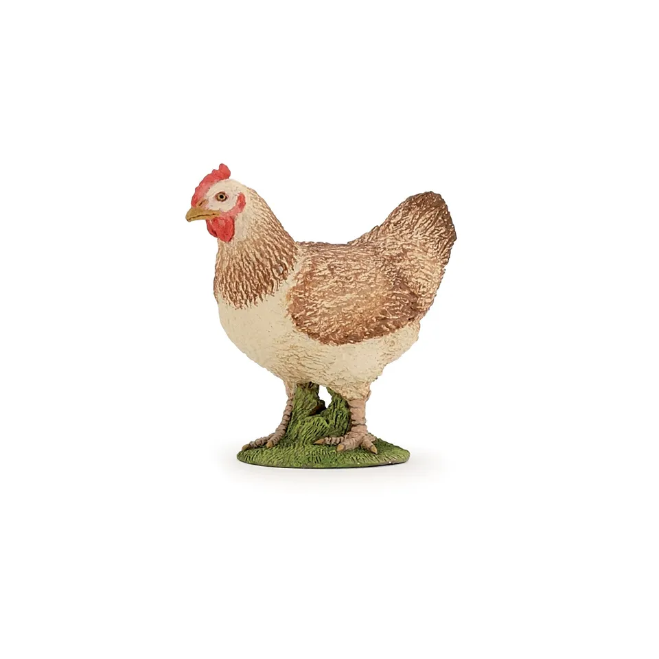 papo-farmyard-friends-poule-rousse-figurine-basse-cour image 1