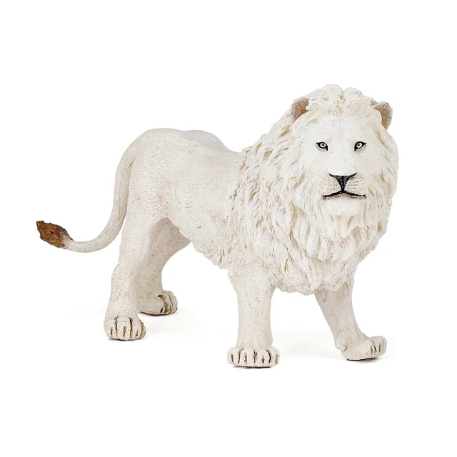 papo-wildlife-lion-blanc-figurine-crini-re-claire image 1