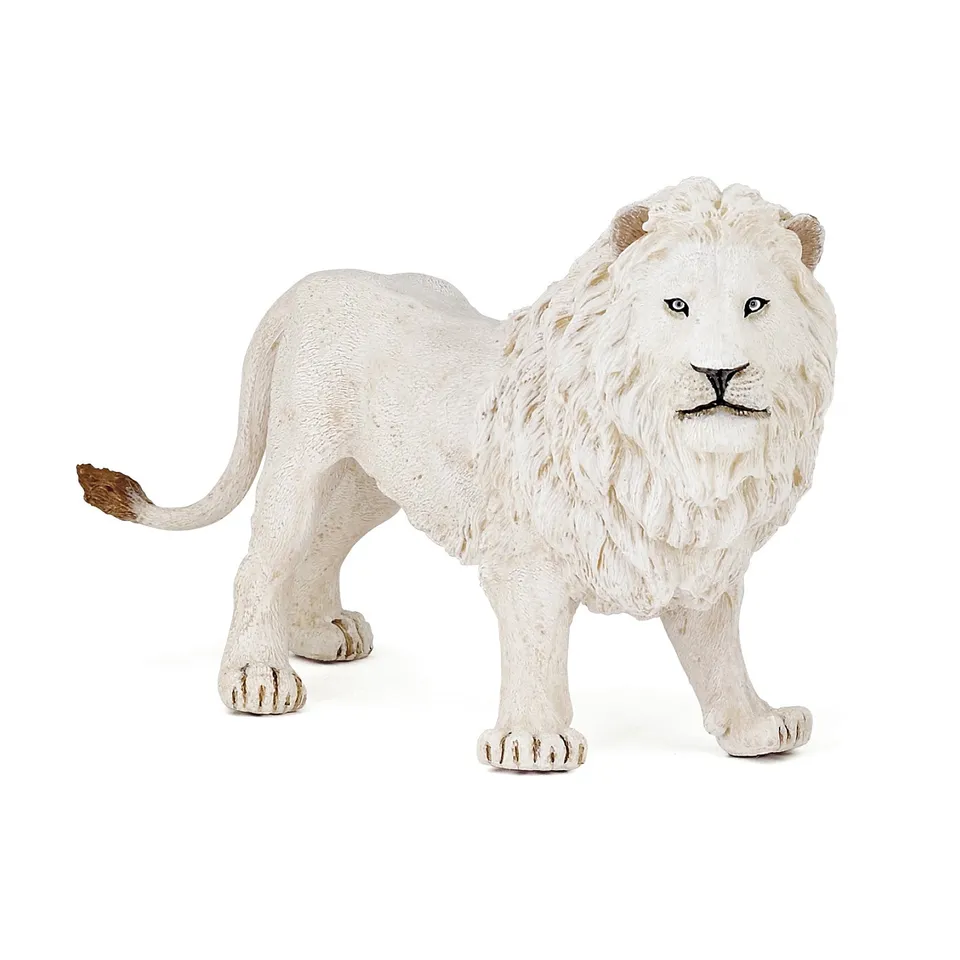 papo-wildlife-lion-blanc-figurine-crini-re-claire image 1