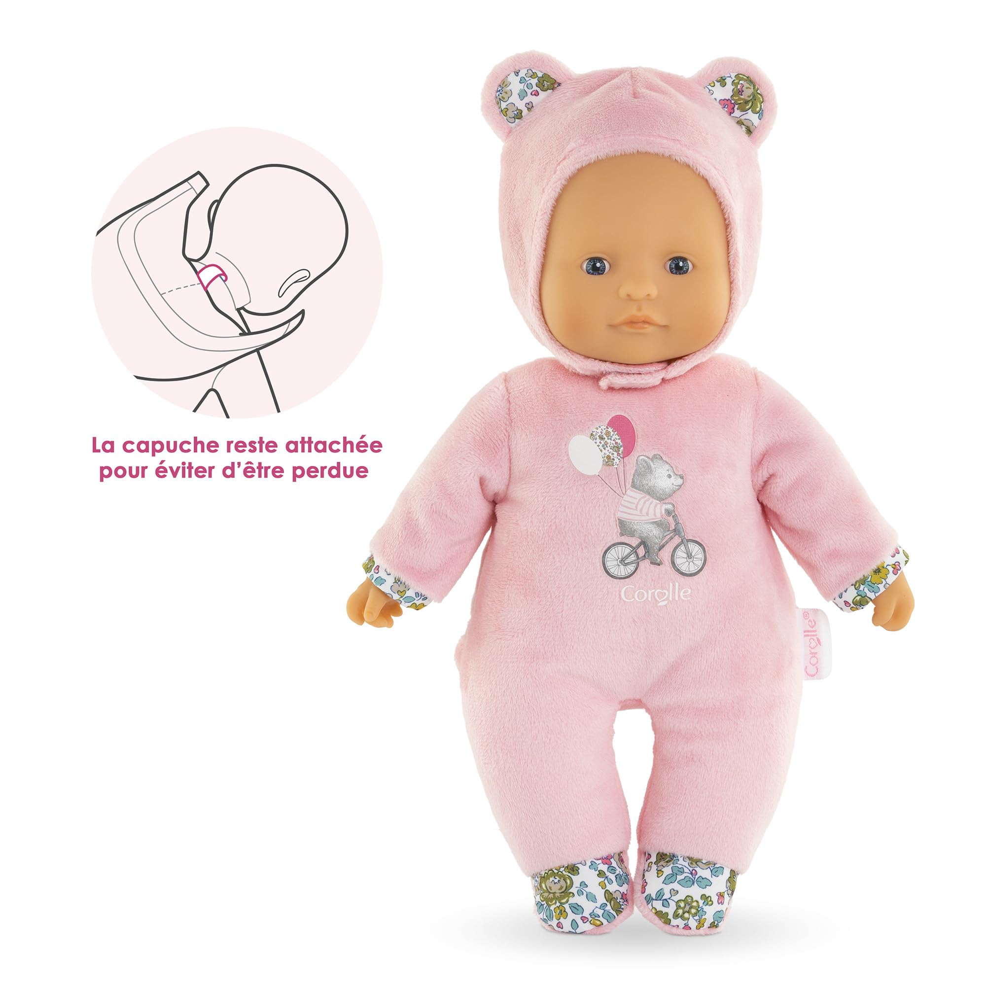 corolle-mon-doudou-pti-c-ur-ours-rose-poupon-30-cm-9-mois image 4