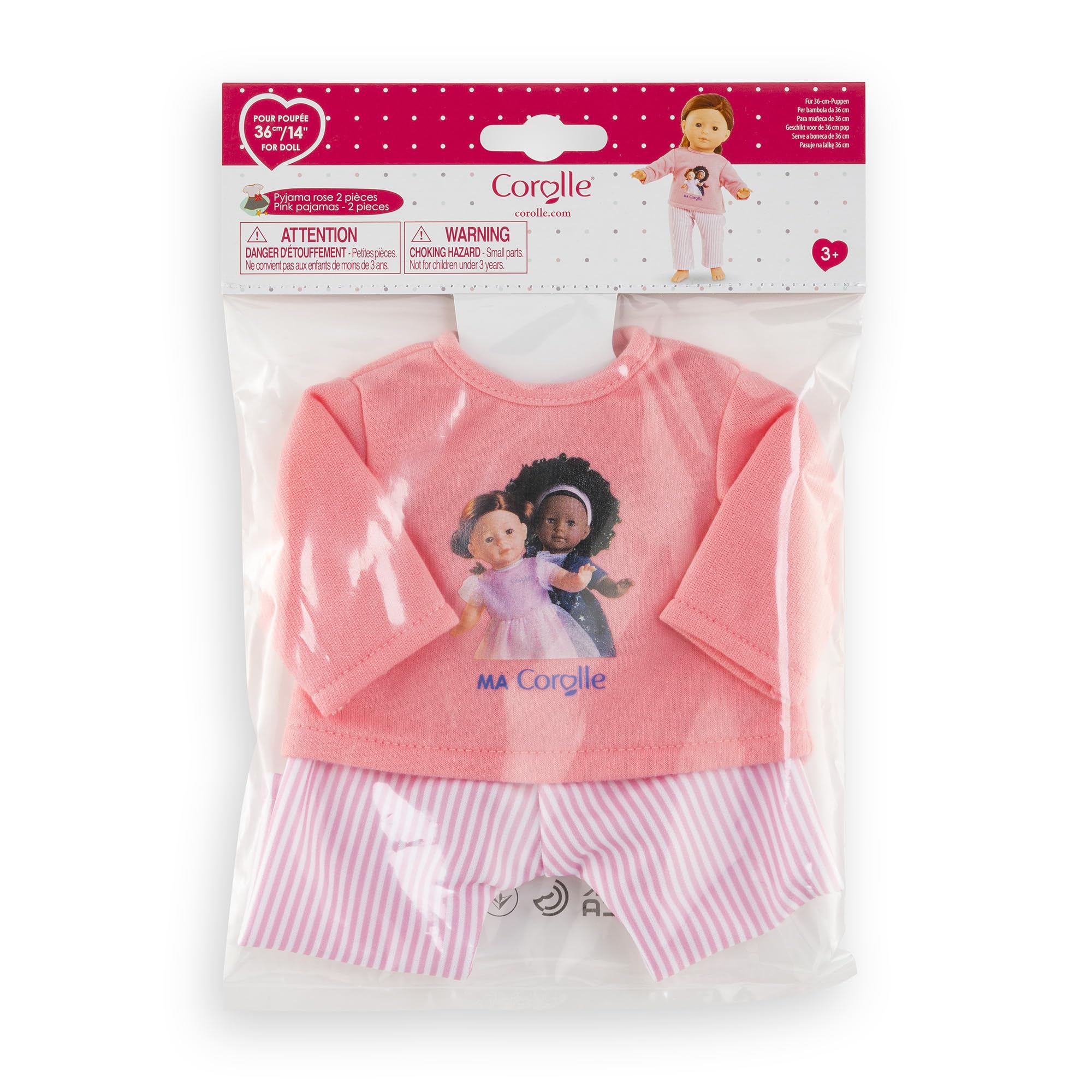 corolle-ma-corolle-pyjama-rose-2-pi-ces-poup-e-36-cm image 4