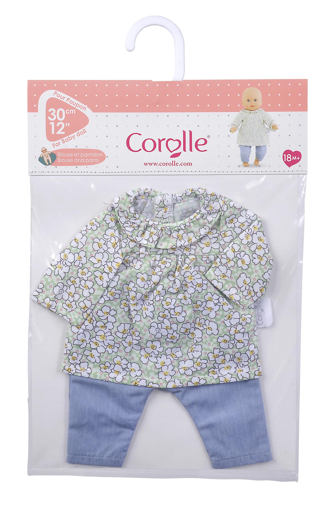 corolle-mon-premier-blouse-et-pantalon-v-tement-poupon-30cm image 2