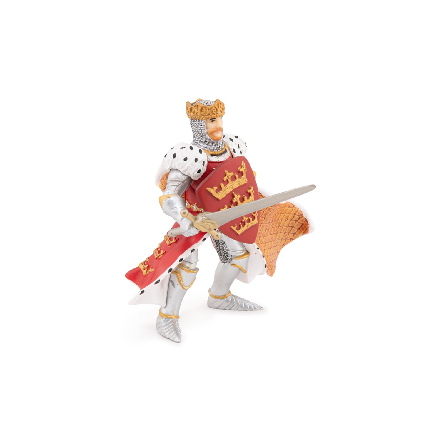 papo-medieval-figurine-roi-arthur-rouge-excalibur image 7