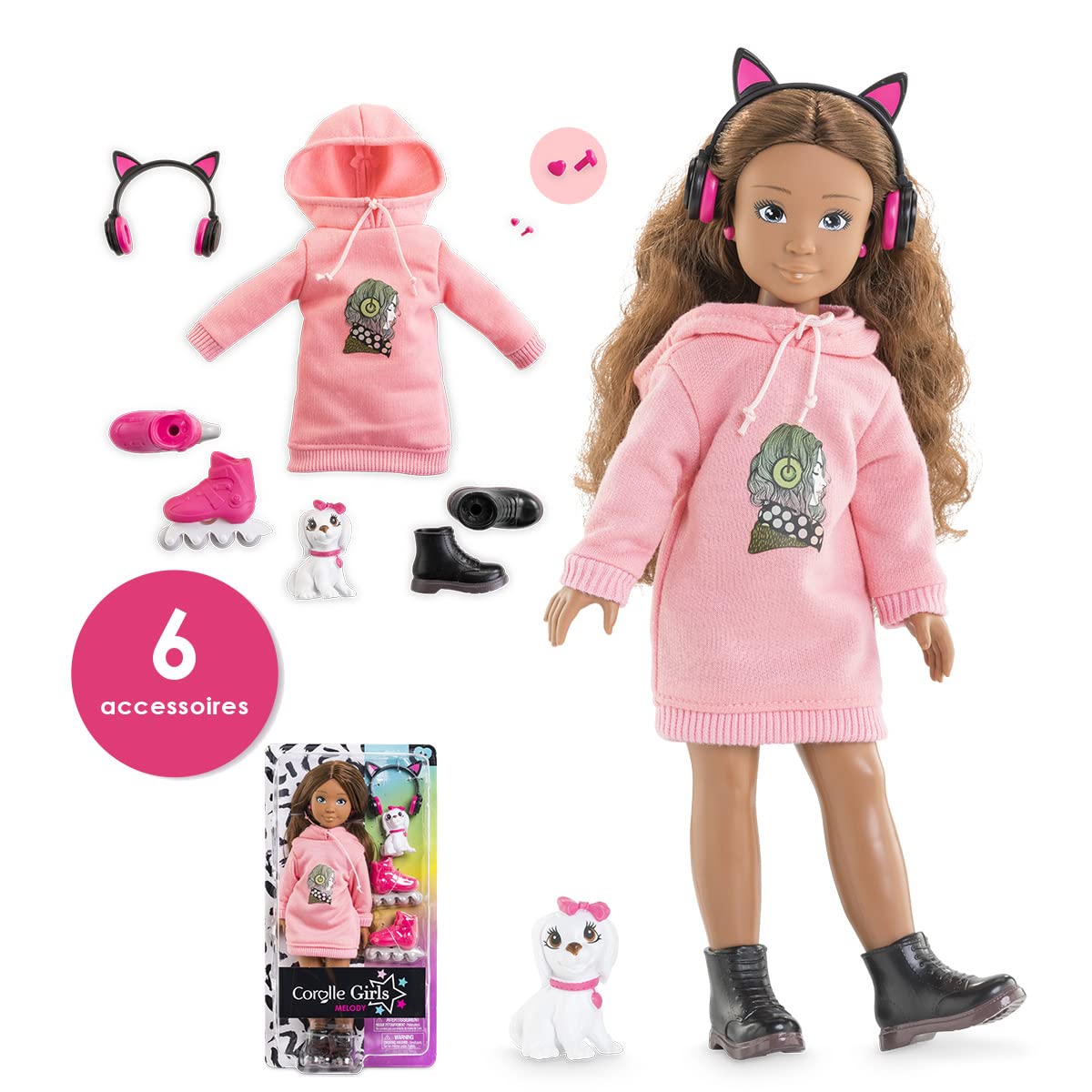 corolle-girls-melody-music-and-mode-poup-e-mannequin-28-cm-rollers image 2
