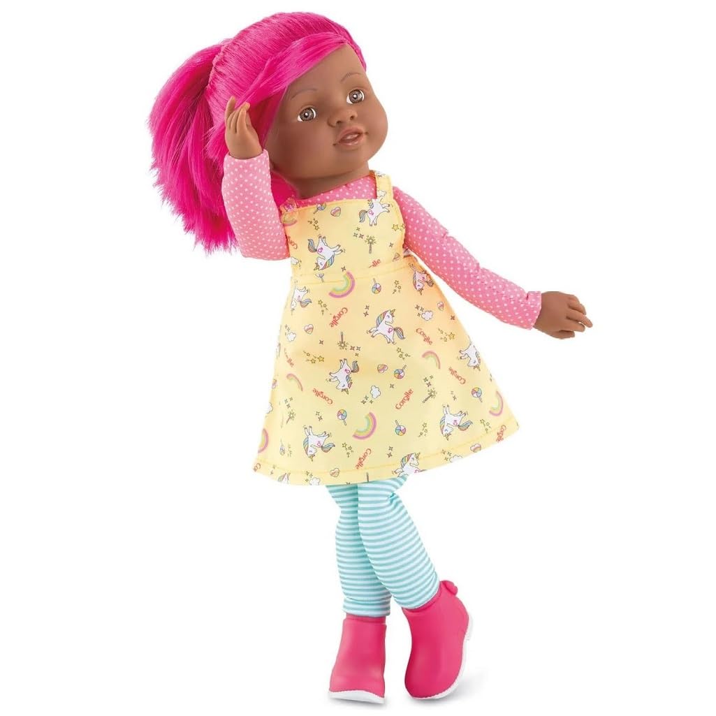 corolle-rainbow-c-lena-poupee-40-cm-cheveux-roses-licorne image 3
