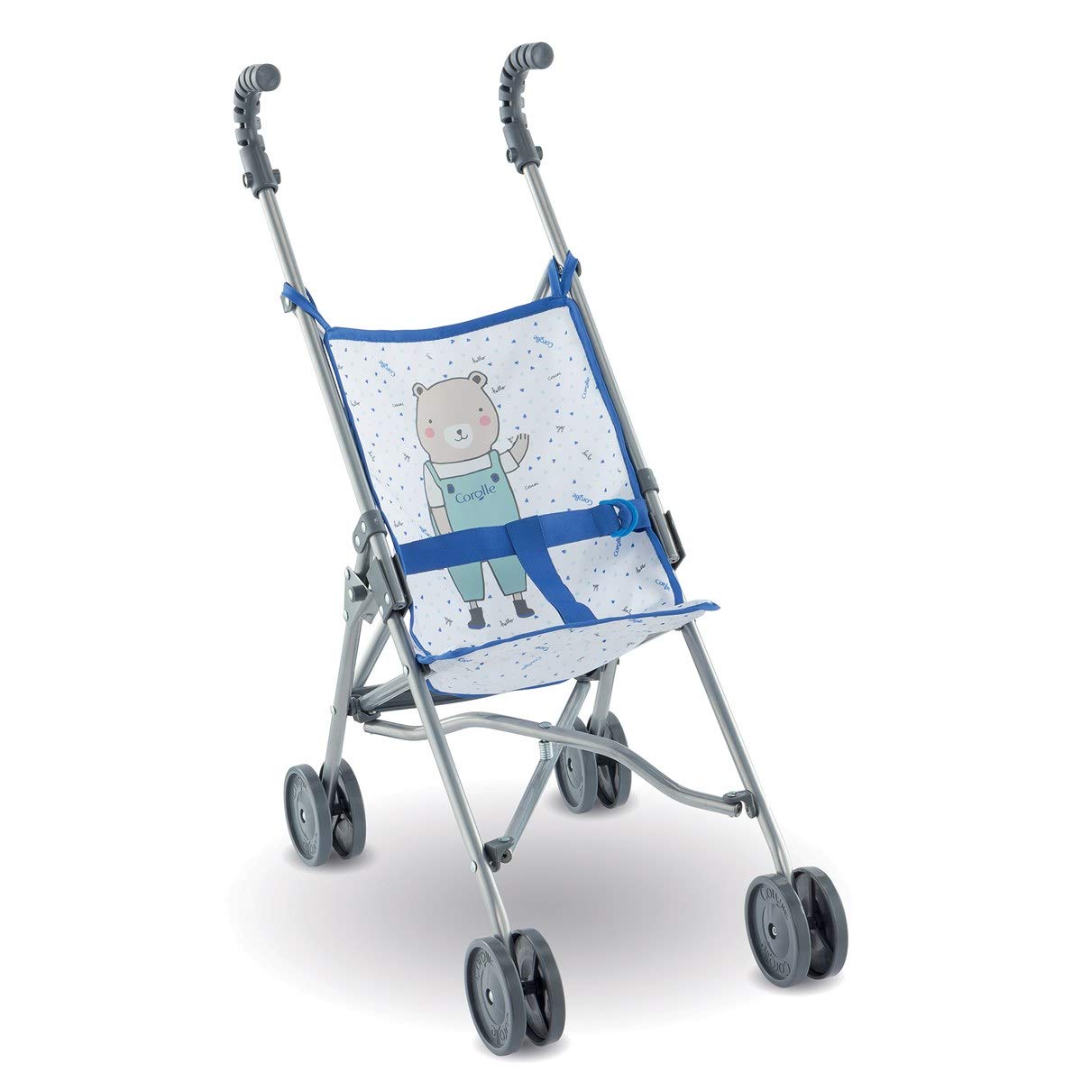 corolle-mon-grand-poupon-poussette-canne-bleue image 1