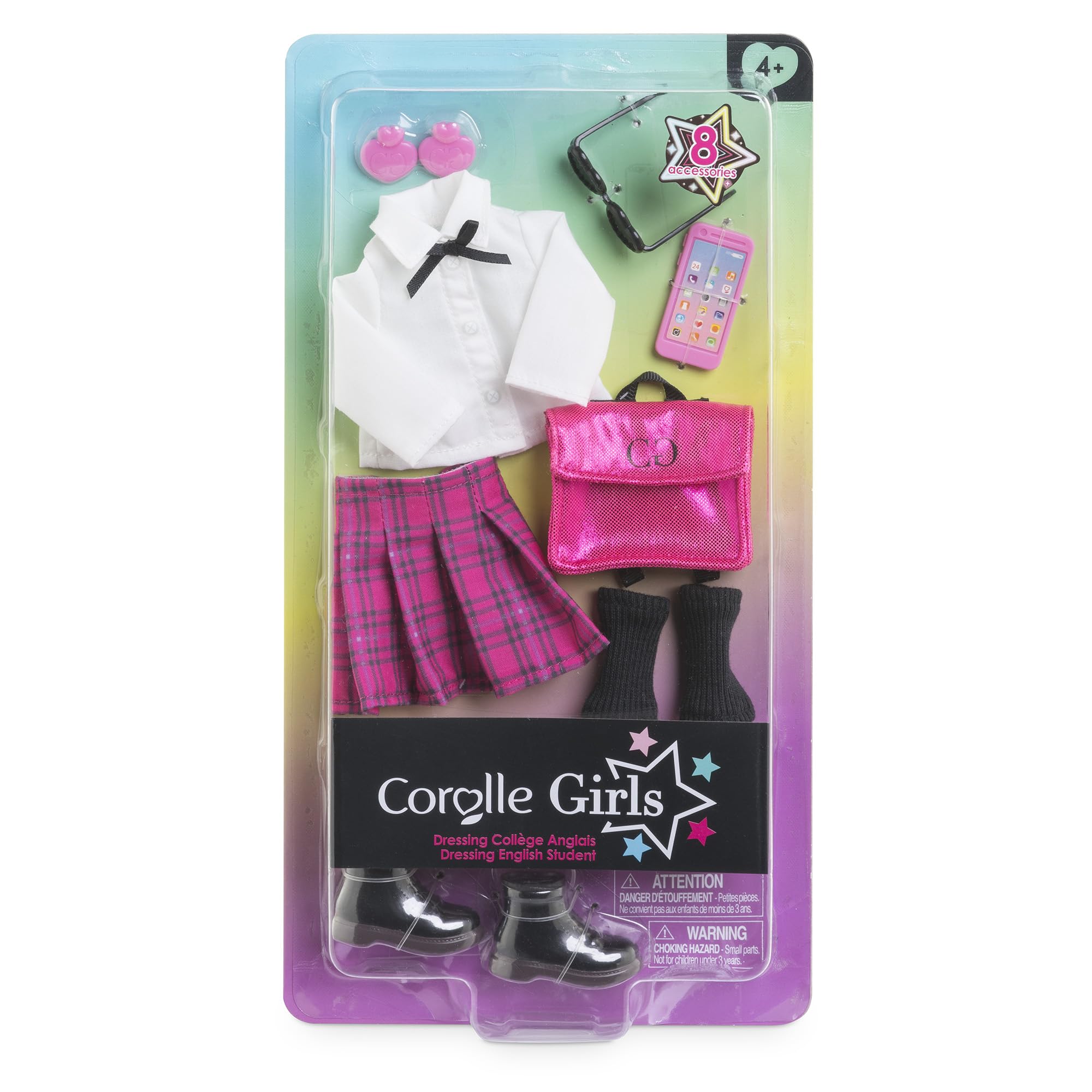 corolle-girls-dressing-coll-ge-anglais-accessoires-poup-e-28cm image 5