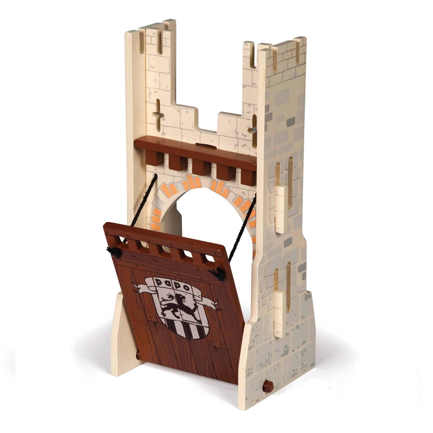 papo-medieval-pont-levis-ch-teau-ma-tre-des-armes image 1