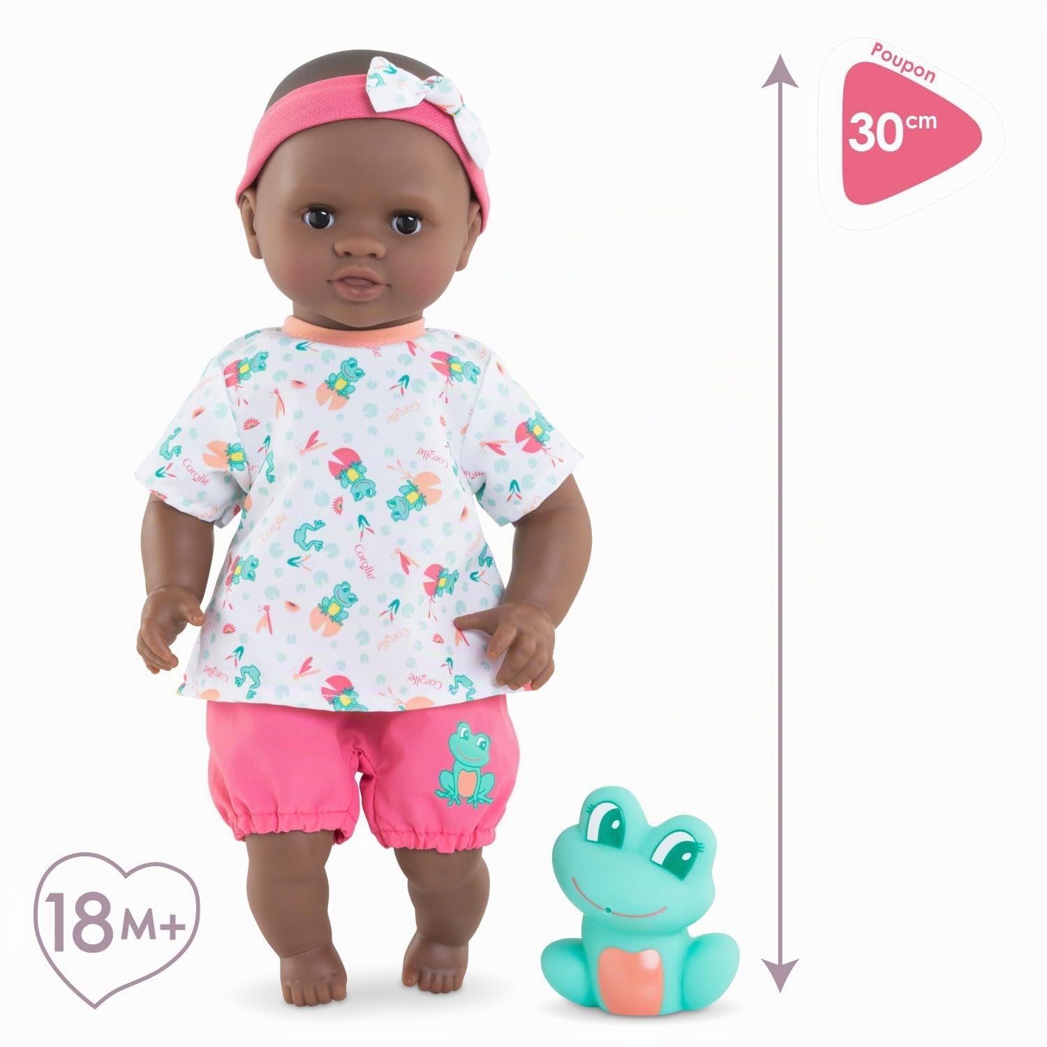 corolle-mon-premier-b-b-bain-alyz-e-grenouille-30cm image 3