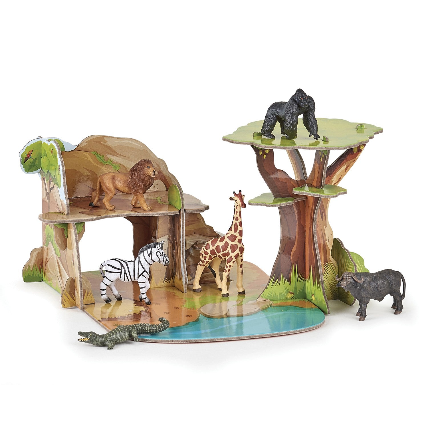 papo-mini-savane-d-cor-point-d-eau-savane image 2