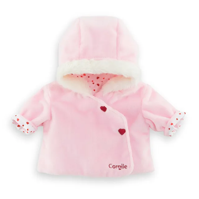 corolle-mon-grand-poupon-manteau-p-tales-de-c-urs-v-tement-36cm-rose image 1