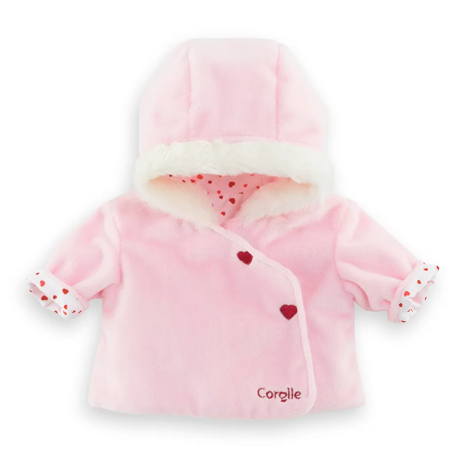 corolle-mon-grand-poupon-manteau-p-tales-de-c-urs-v-tement-36cm-rose image 1