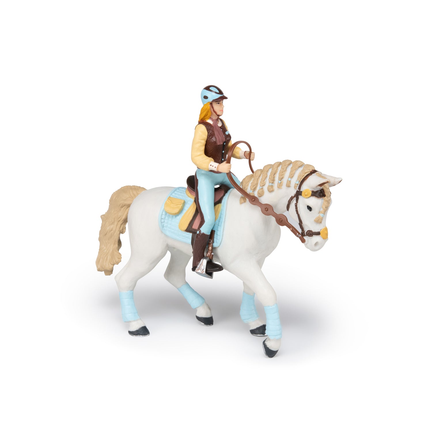 papo-horses-figurine-cheval-cavali-re-fashion-bleue image 8