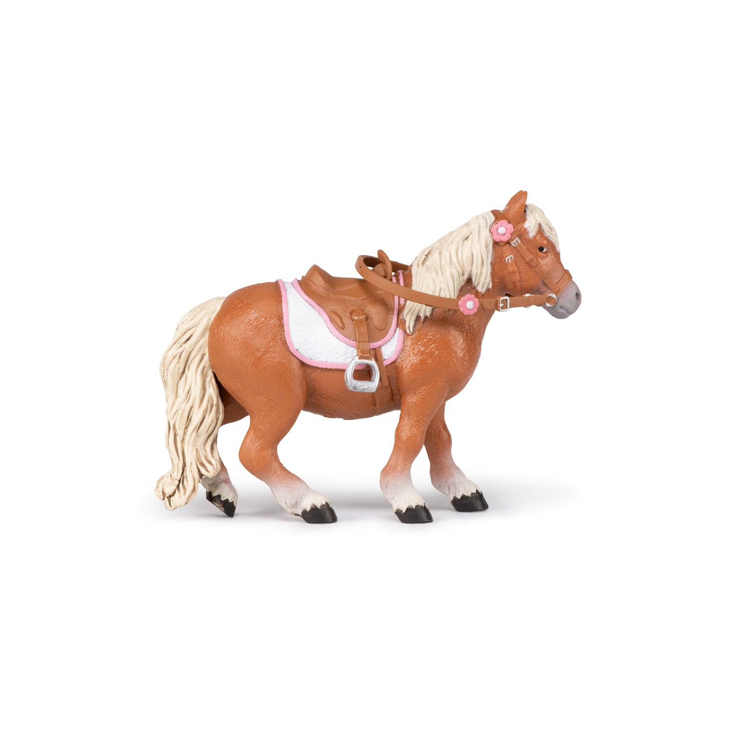 papo-horses-figurine-poney-shetland-avec-selle image 1