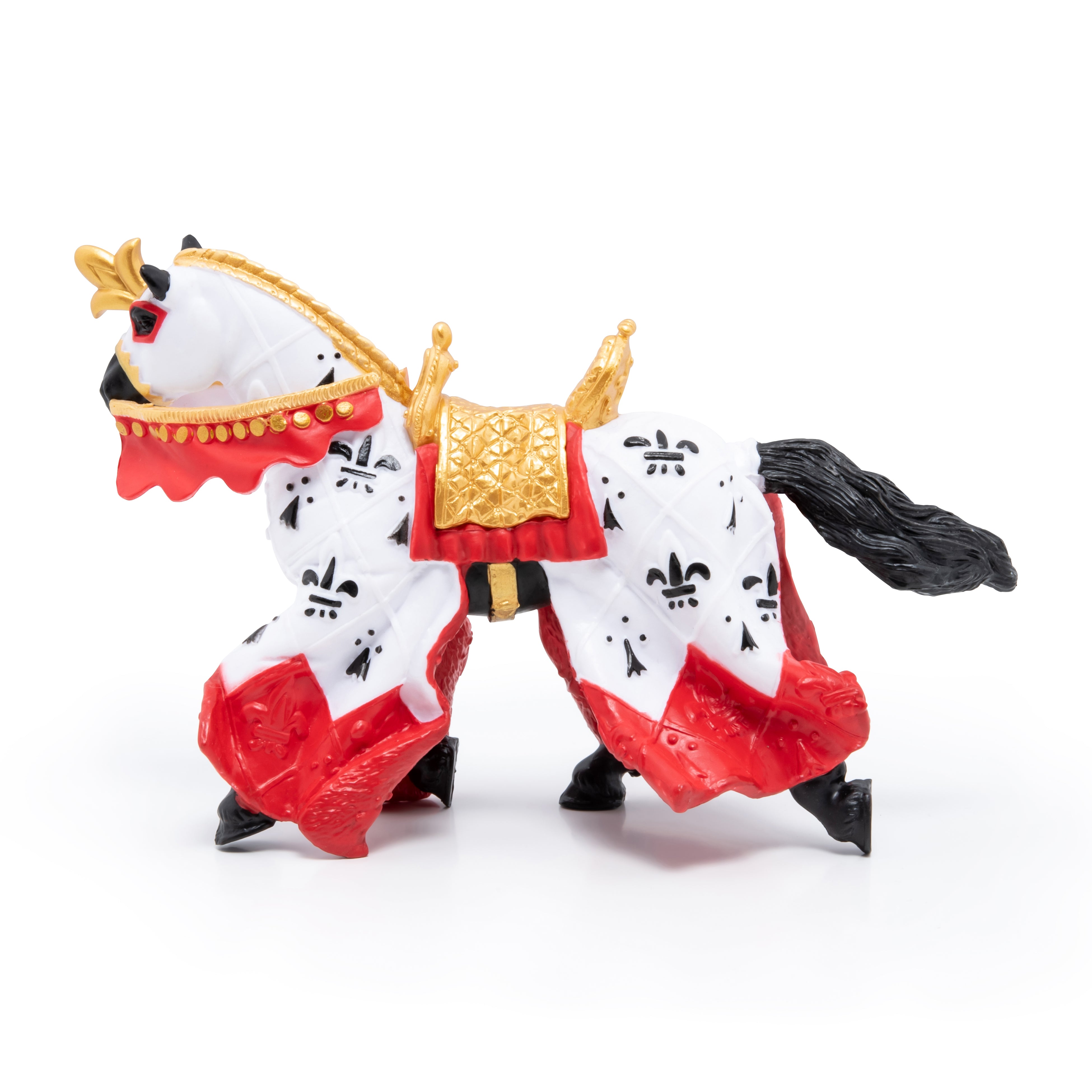 papo-medieval-cheval-du-roi-arthur-rouge-figurine image 5