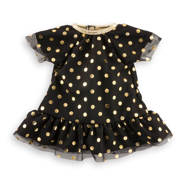 corolle-ma-corolle-robe-noire-pois-or-v-tement-36-cm-soir-e image 1