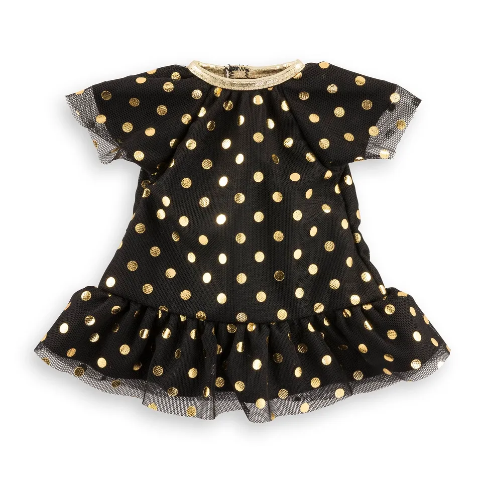 corolle-ma-corolle-robe-noire-pois-or-v-tement-36-cm-soir-e image 1