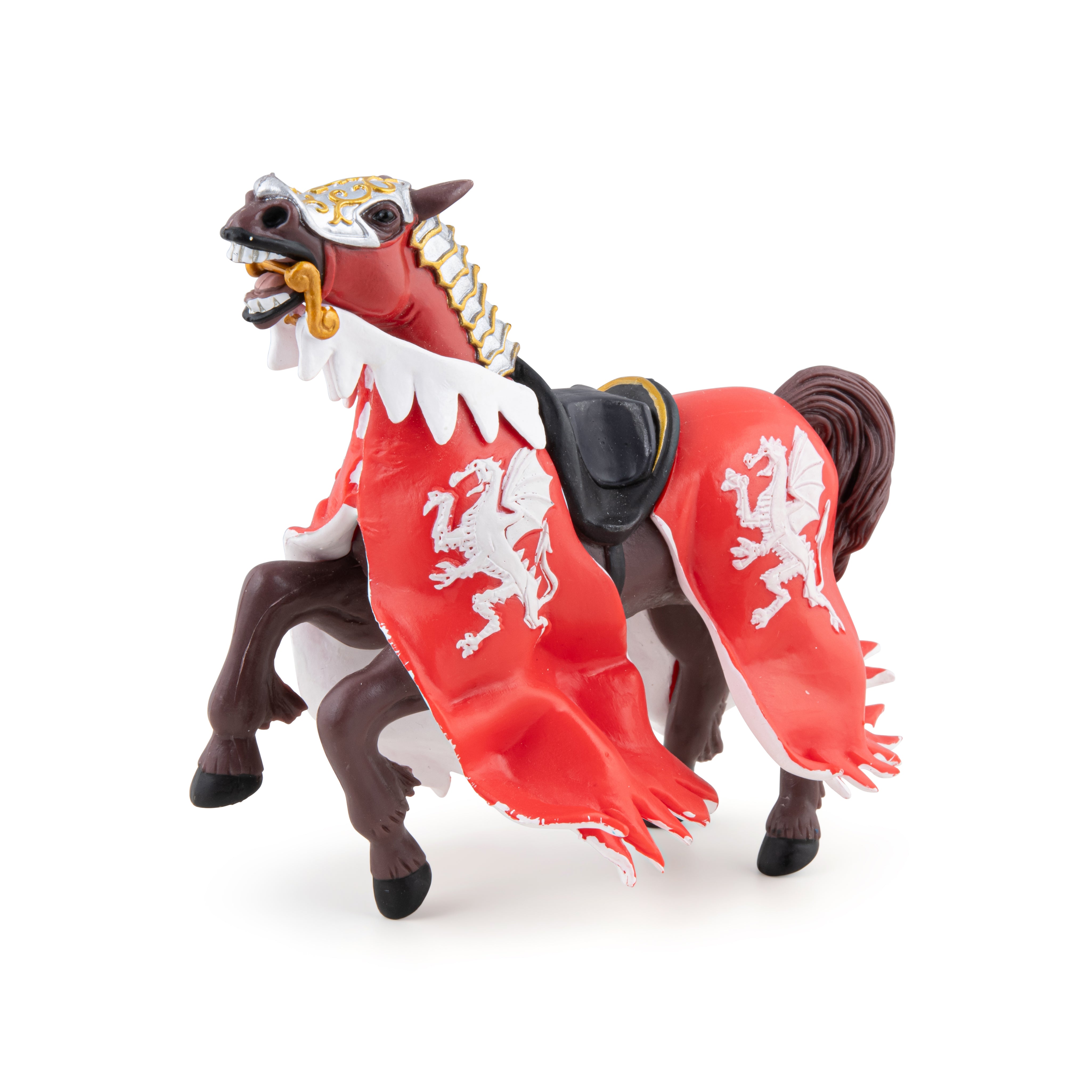 papo-medieval-cheval-du-roi-au-dragon-rouge-figurine-cheval image 2