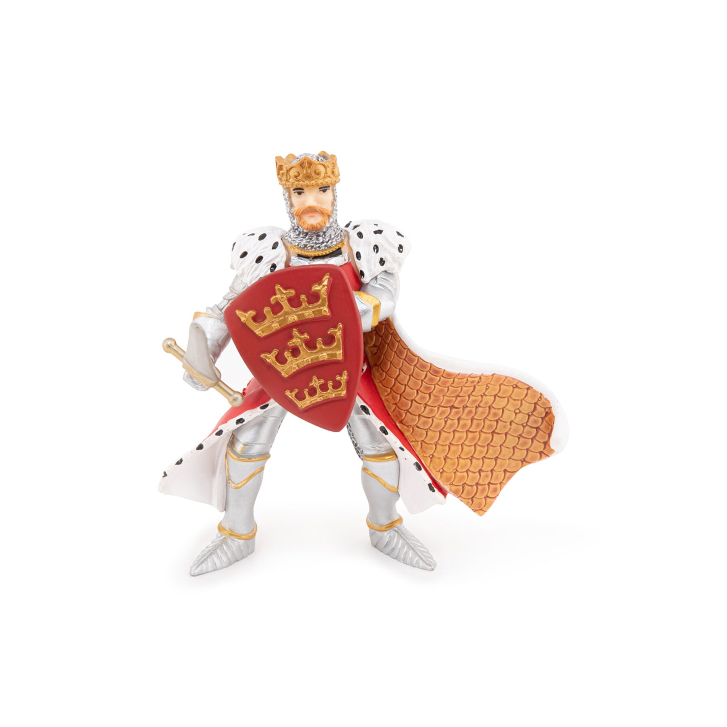 papo-medieval-figurine-roi-arthur-rouge-excalibur image 2