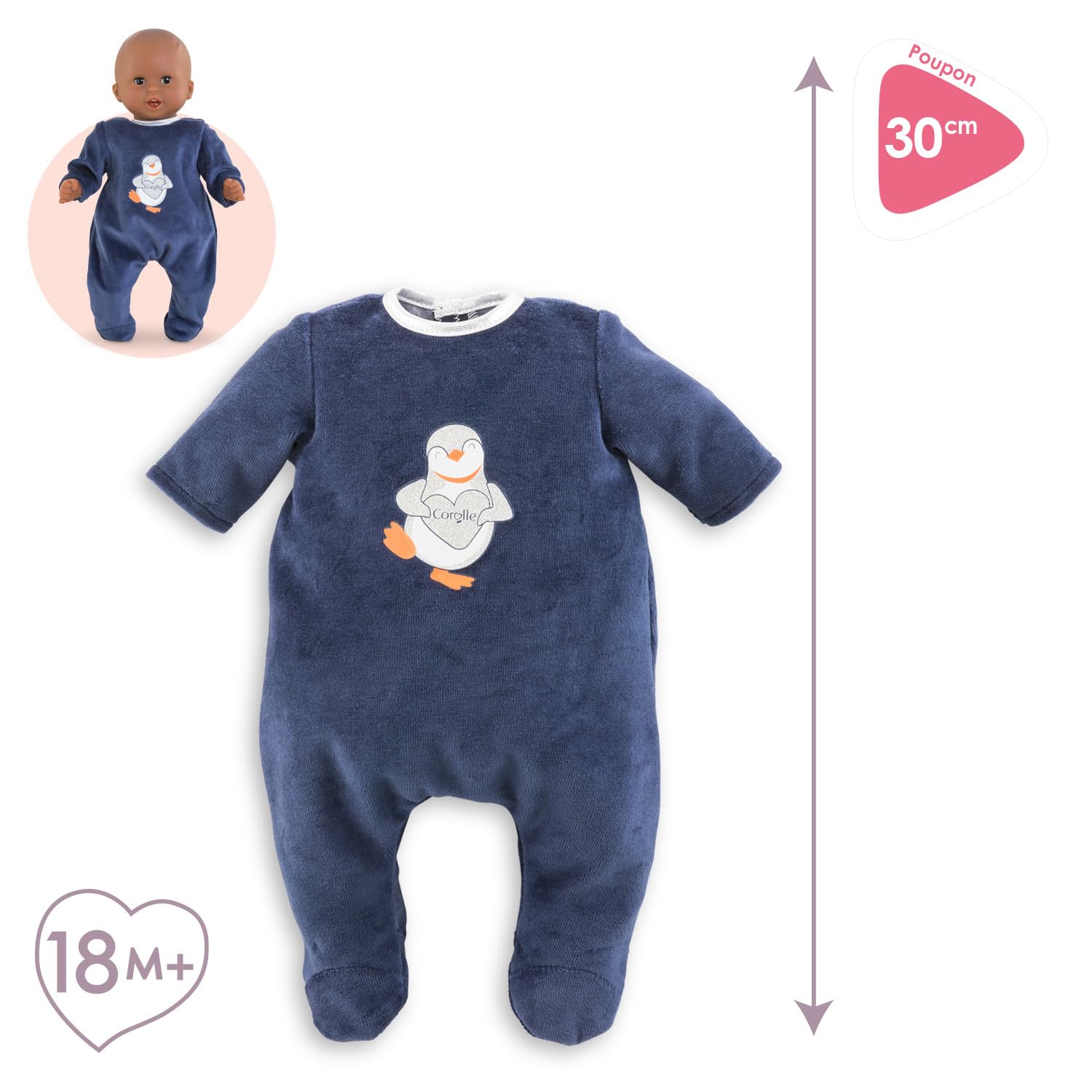 corolle-mon-premier-poupon-pyjama-nuit-etoil-e-30-cm-toiles image 3
