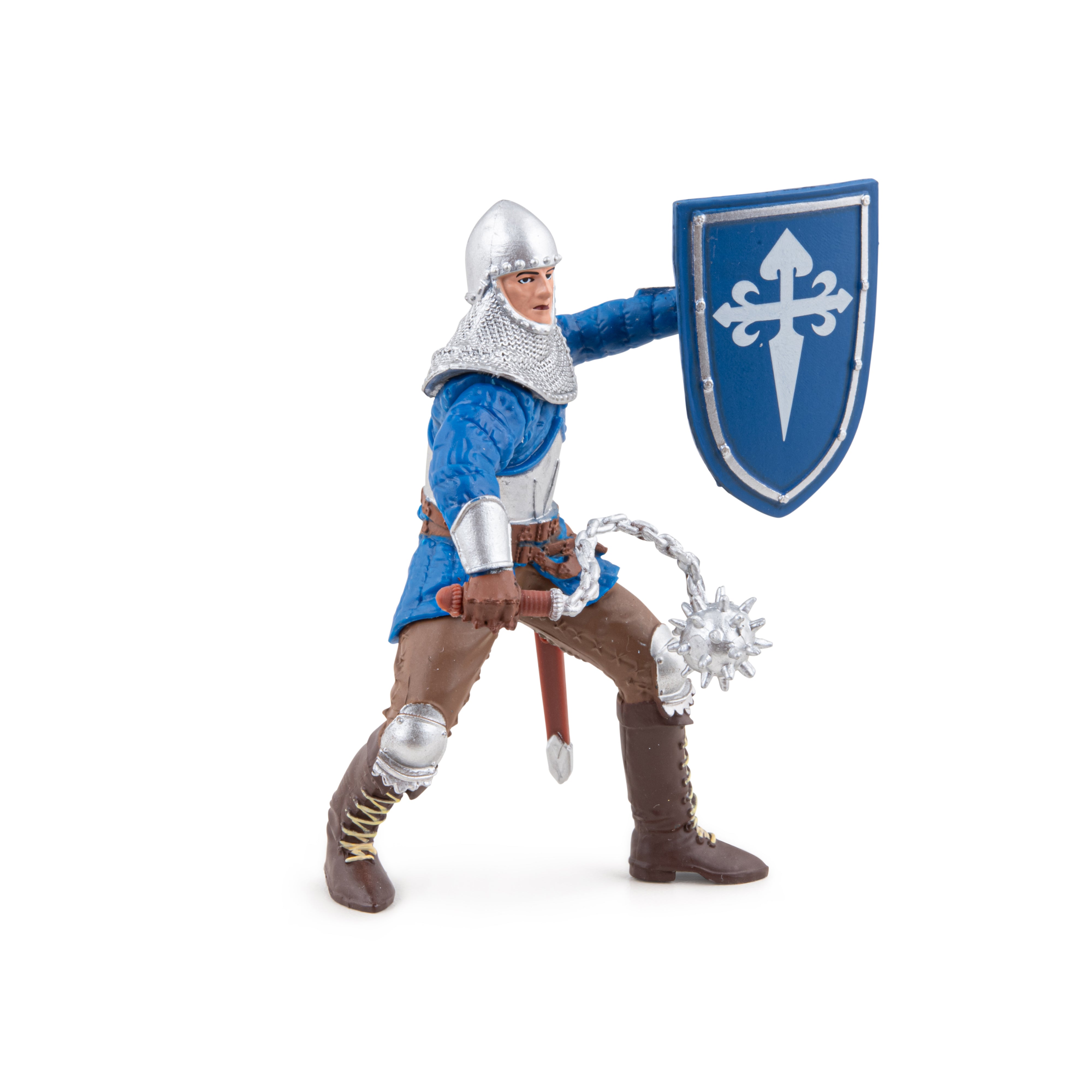 papo-medieval-figurine-chevalier-masse-d-arme-bouclier image 4