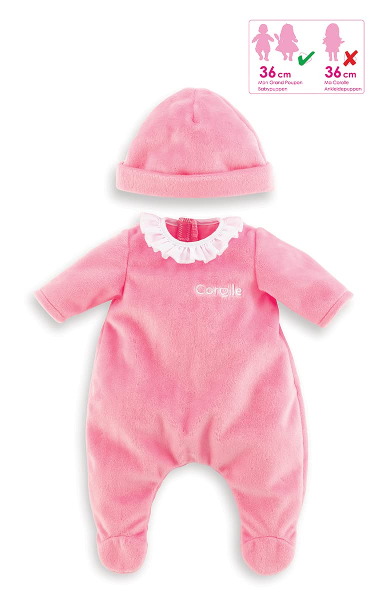 corolle-mon-grand-poupon-pyjama-rose-et-bonnet-36cm image 3