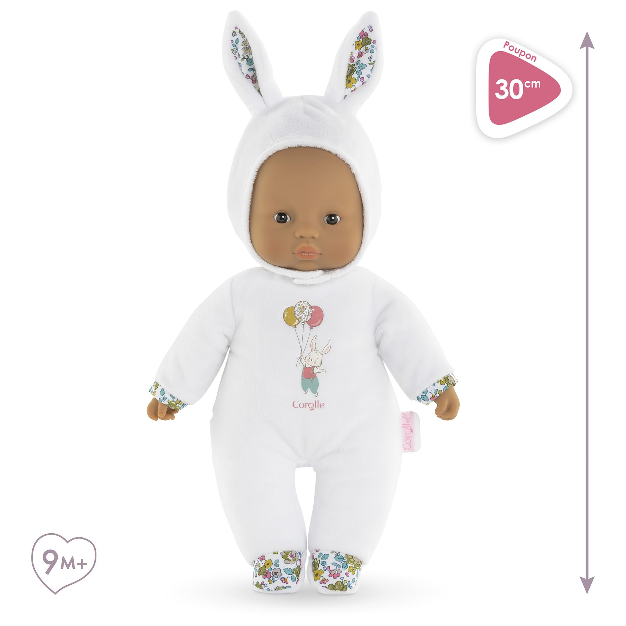 corolle-mon-doudou-pti-c-ur-lapin-blanc-poupon-30cm-vanille image 3