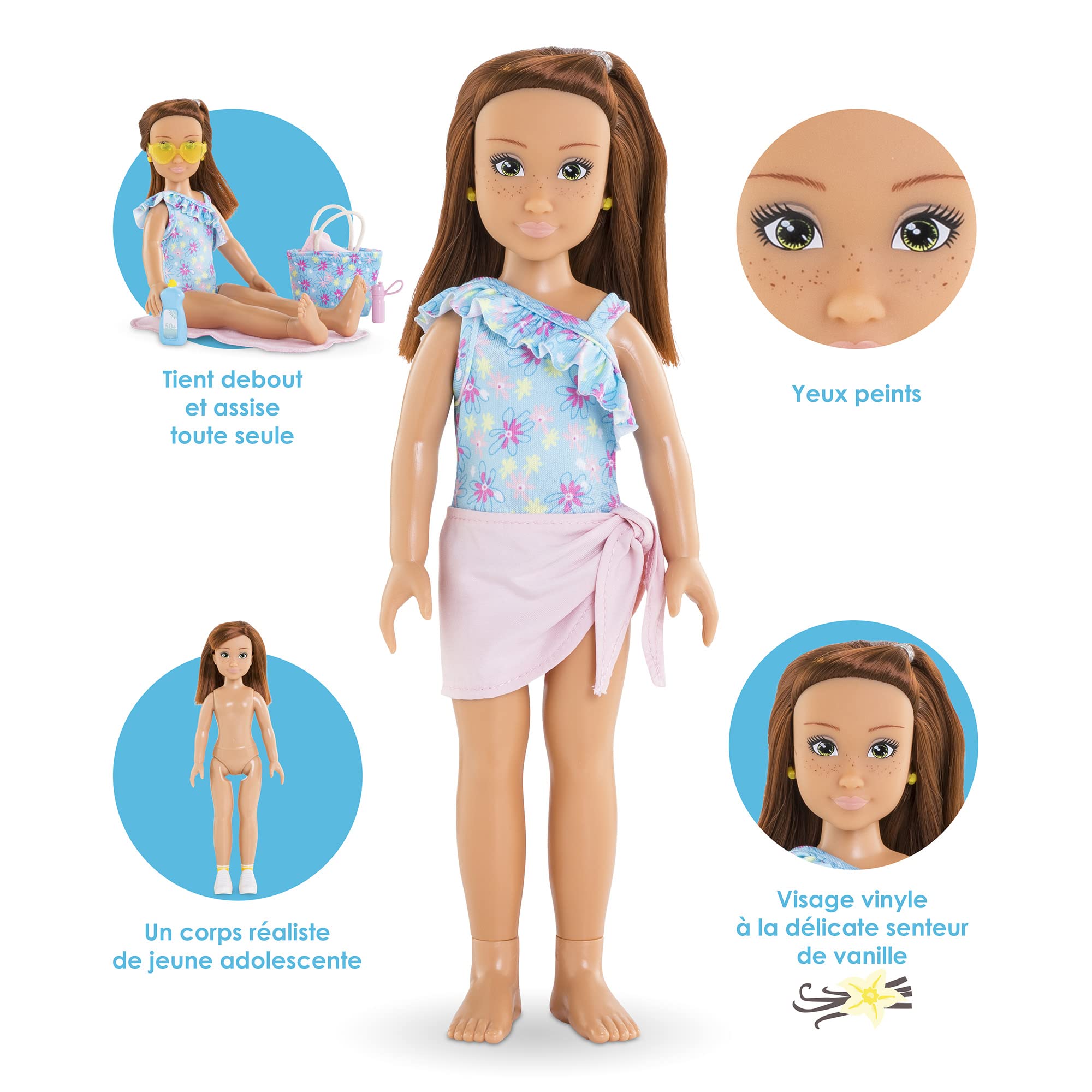 corolle-girls-coffret-zo-la-plage-poup-e-28cm-5-accessoires image 3