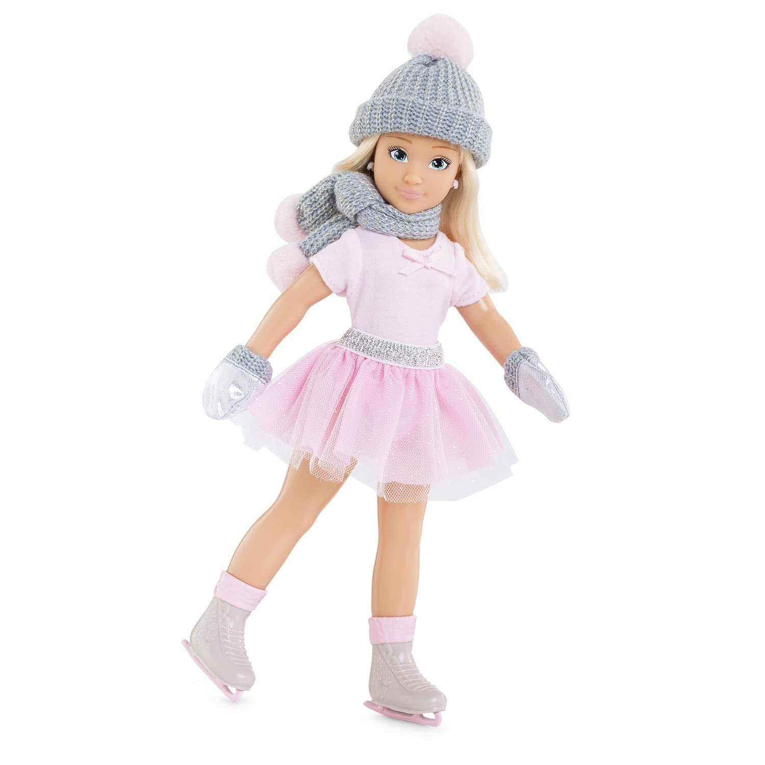 corolle-girls-ensemble-hiver-6-accessoires-poup-e-mannequin-gris-rose image 6