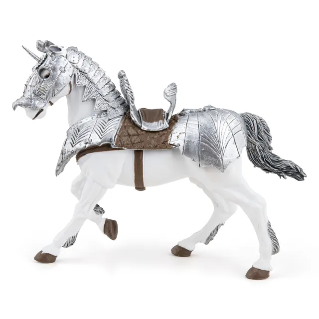 papo-medieval-cheval-en-armure-figurine-destrier image 1
