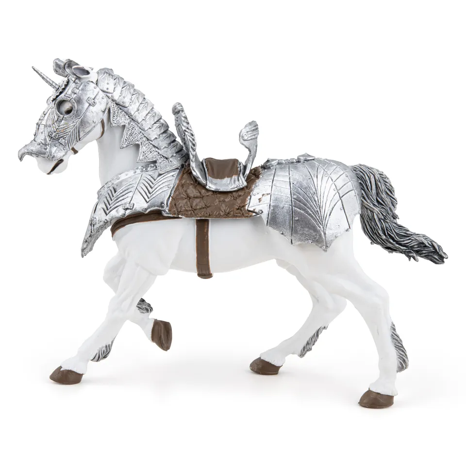 papo-medieval-cheval-en-armure-figurine-destrier image 1