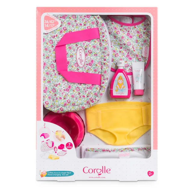 corolle-mon-grand-coffret-langer-fleuri-accessoire-poupon-36cm image 1
