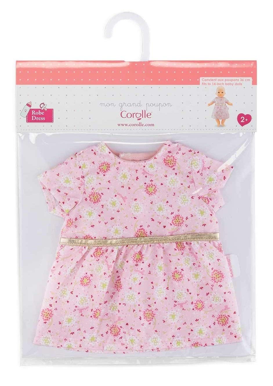 corolle-mon-grand-poupon-robe-rose-v-tement-poupon-36-cm image 4