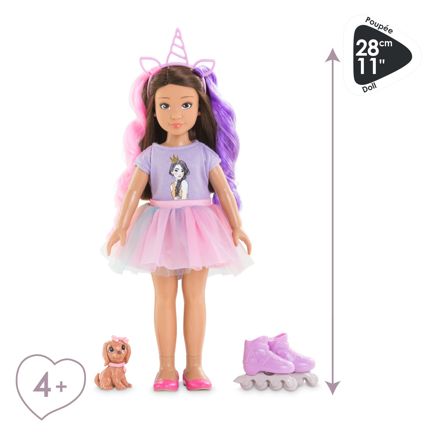 corolle-girls-luna-licorne-poup-e-mannequin-28-cm-avec-rollers image 5