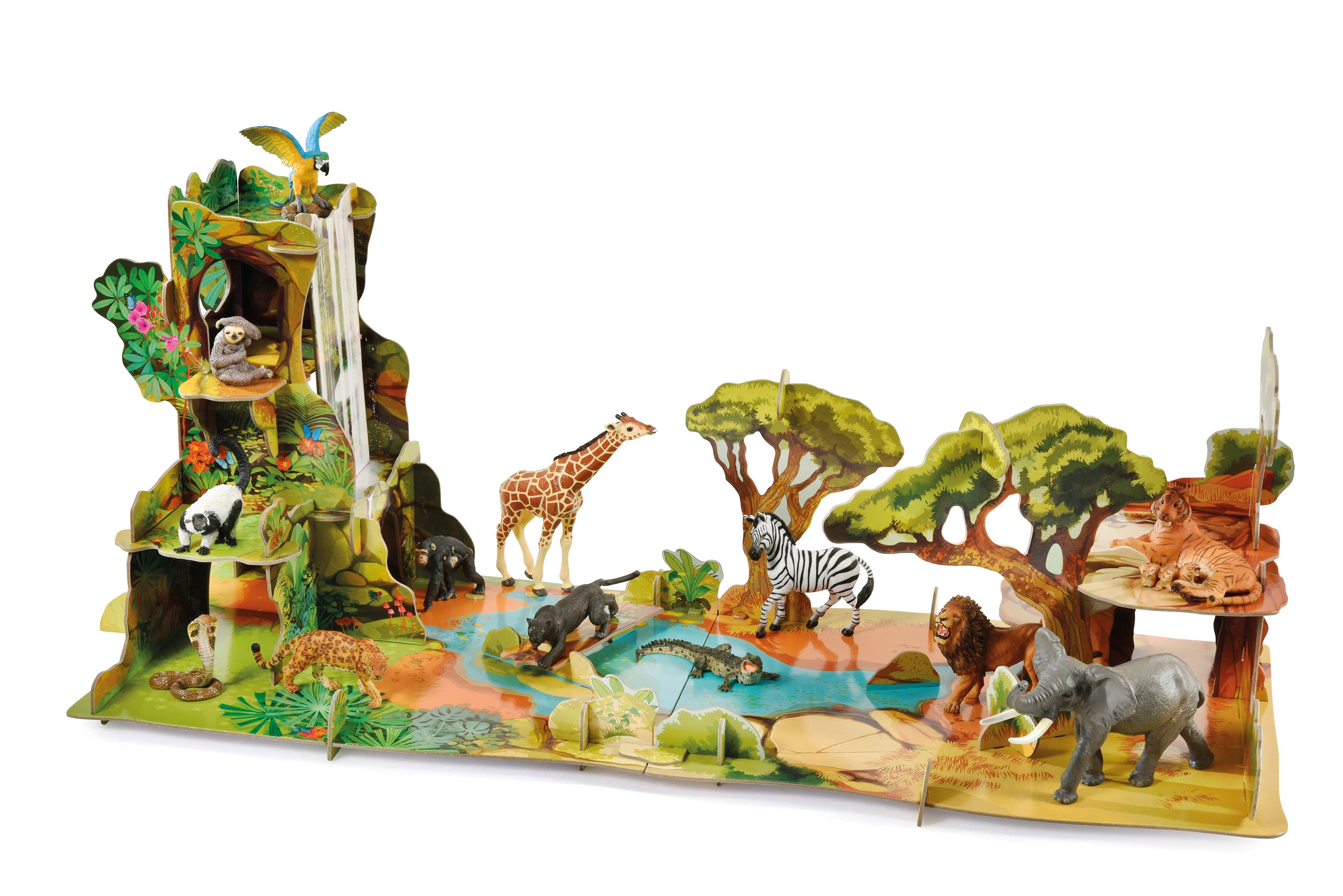 papo-wildlife-la-jungle-d-cor-carton-xxl-isiplay image 3