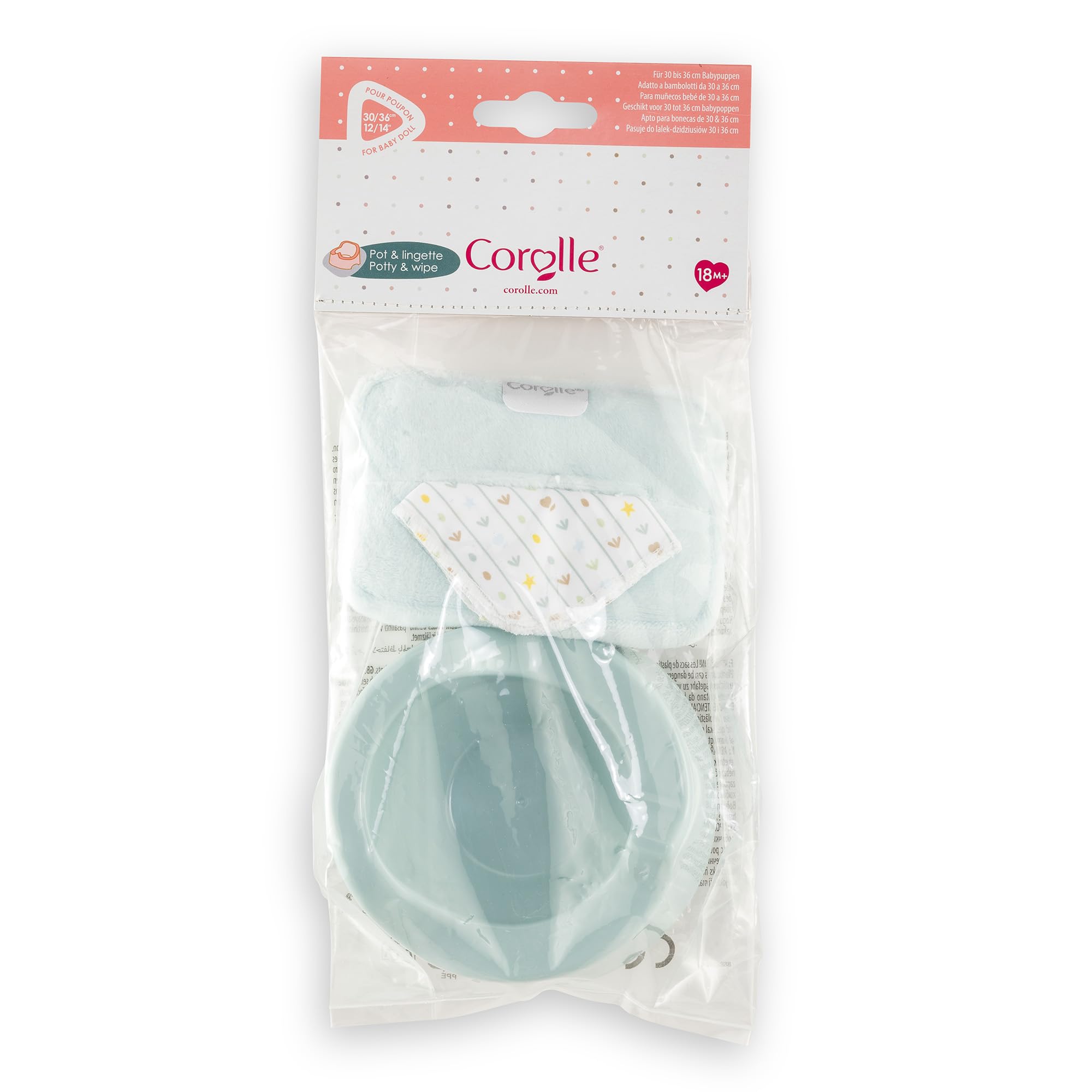 corolle-mon-premier-pot-et-lingette-toiles-30-cm image 2