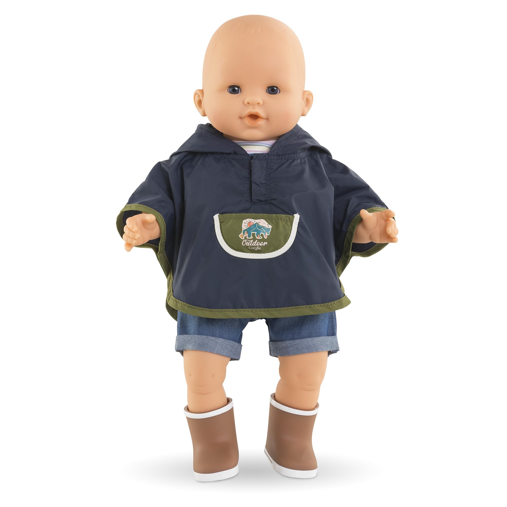 corolle-mon-grand-poupon-poncho-pluie-petit-explorateur-poupon-36cm image 3