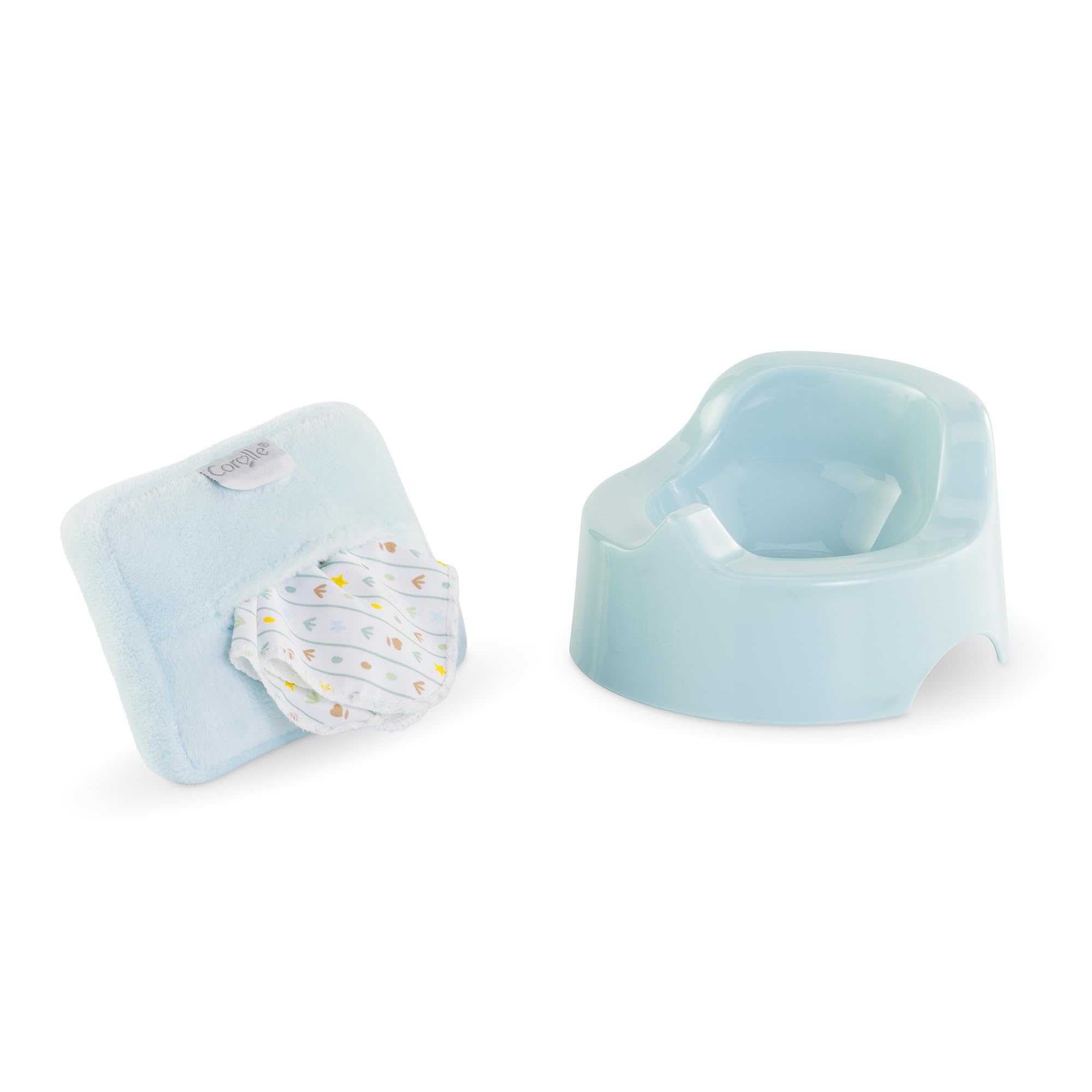 corolle-mon-premier-pot-et-lingette-toiles-30-cm image 1