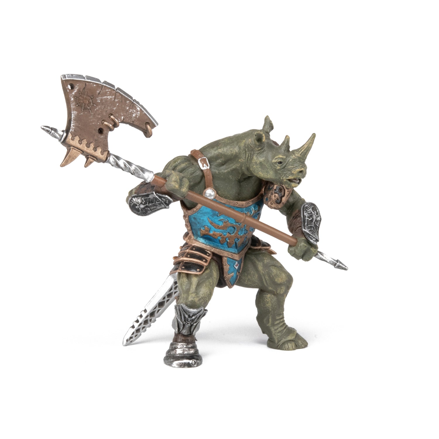 papo-fantasy-mutant-rhinoc-ros-figurine-guerrier-armure image 2