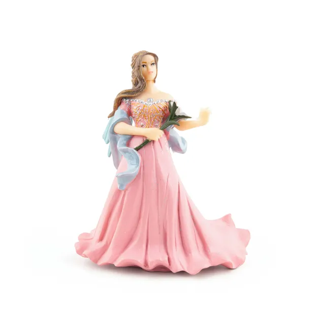 papo-the-enchanted-world-elfe-rose-au-lys-figurine-robe-rose image 1